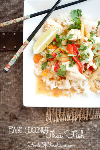 Easy Coconut Thai Fish | FoodsOfOurLives.com