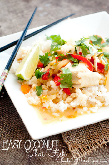 Easy Coconut Thai Fish | FoodsOfOurLives.com