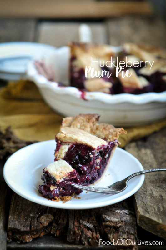 Huckleberry Plum Pie | FoodsOfOurLives.com