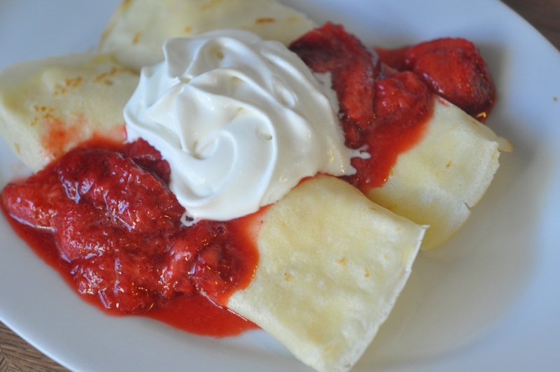 cream cheese filled crepes