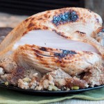 Brined and Roasted Turkey Breast with Classic Sage Stuffing