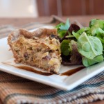Goat Cheese and Leek Tart with Herb Salad