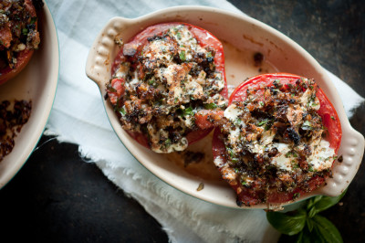 Herb Stuffed Tomatoes | FoodsOfOurLives.com