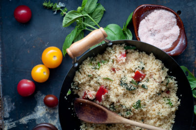 Tomato and Basil Couscous | FoodsOfOurLives.com