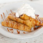 Pumpkin Crepes with Pumpkin Cream Cheese Filling