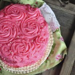 Pink Rose Bouquet Cake
