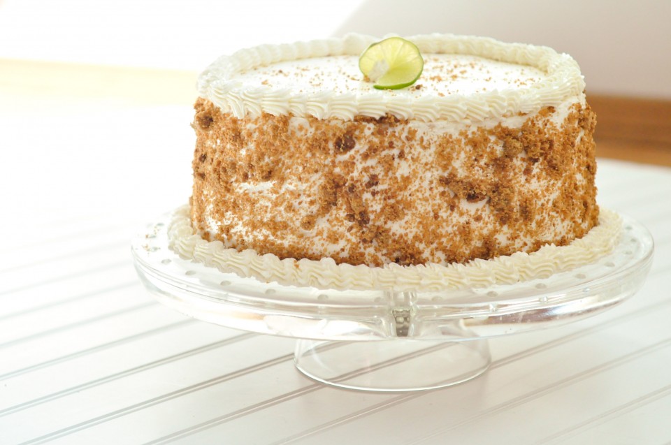 Key Lime Layered Angel Food Cake