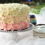 Vanilla Bean Cake with Swiss Merengue Buttercream and Pastry Cream Filling
