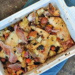 One-Tray Chicken Dish with Tomato, Basil and Prosciutto 