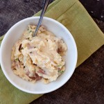 Creamy Mashed Potatoes and Cauliflower with Goat Cheese