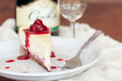 Champagne Raspberry Cheesecake