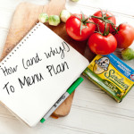 How and Why To Menu Plan (and my menu for the week!)