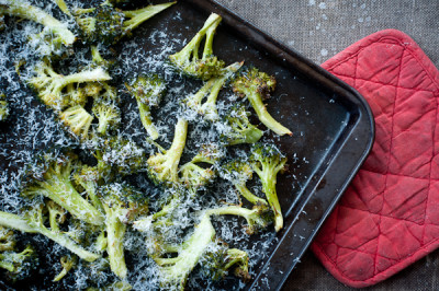 Easy Roasted Parmesan Broccoli | FoodsOfOurLives.com